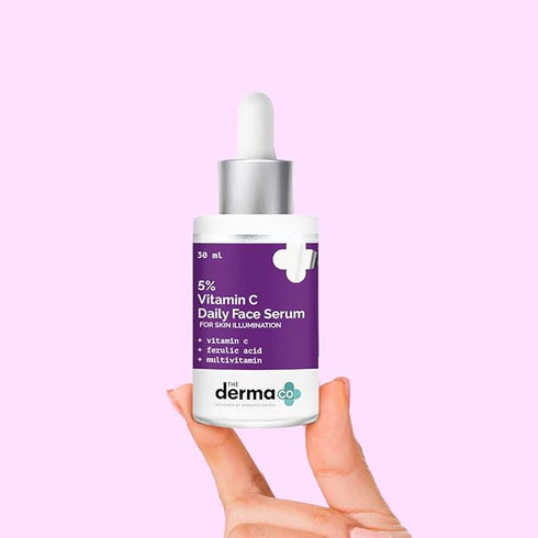 The Derma co 5% Vitamin C Daily Face Serum with Ferulic Acid & Multivitamin
